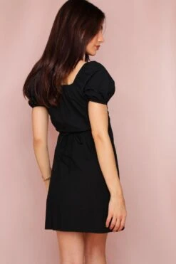 Bardot Wrap Dress -Dress Sales Store black bardot wrap dress 2