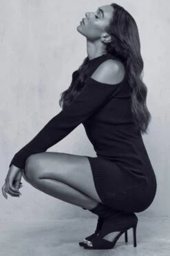 Cold Shoulder Mini Jumper Dress 10 Cold Shoulder Mini Jumper Dress -Dress Sales Store black cold shoulder mini jumper dress 3