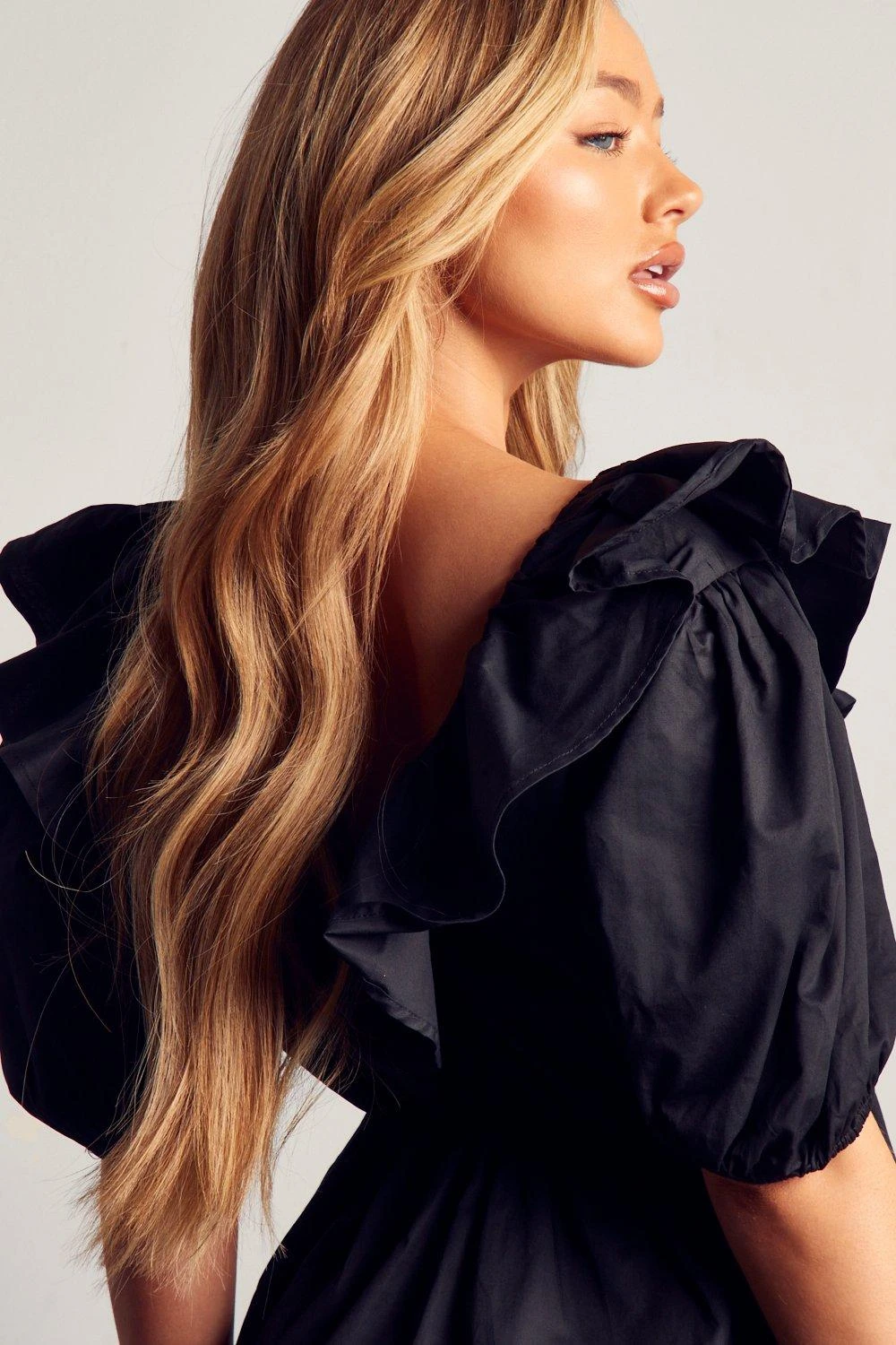 Extreme Frill Tiered Plunge Smock Dress 7 Extreme Frill Tiered Plunge Smock Dress - Image 5