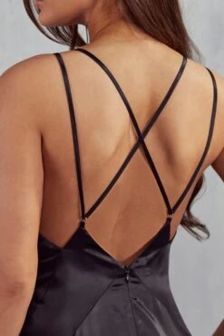 Matilda Premium Strappy Fishtail Maxi Dress -Dress Sales Store black matilda premium strappy fishtail maxi dress 5