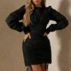 Missé Ruched Cup Detail Mini Dress -Dress Sales Store black missC3A9 ruched cup detail mini dress