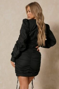 Missé Ruched Cup Detail Mini Dress 10 Missé Ruched Cup Detail Mini Dress -Dress Sales Store black missC3A9 ruched cup detail mini dress 2