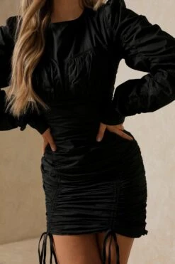 Missé Ruched Cup Detail Mini Dress 12 Missé Ruched Cup Detail Mini Dress -Dress Sales Store black missC3A9 ruched cup detail mini dress 4