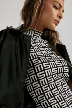 Mp Monogram Premium Bandage Dress -Dress Sales Store black mp monogram premium bandage dress 4