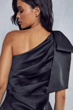 Premium Bow Detail Bodycon Mini Dress 8 Premium Bow Detail Bodycon Mini Dress -Dress Sales Store black premium bow detail bodycon mini dress 1