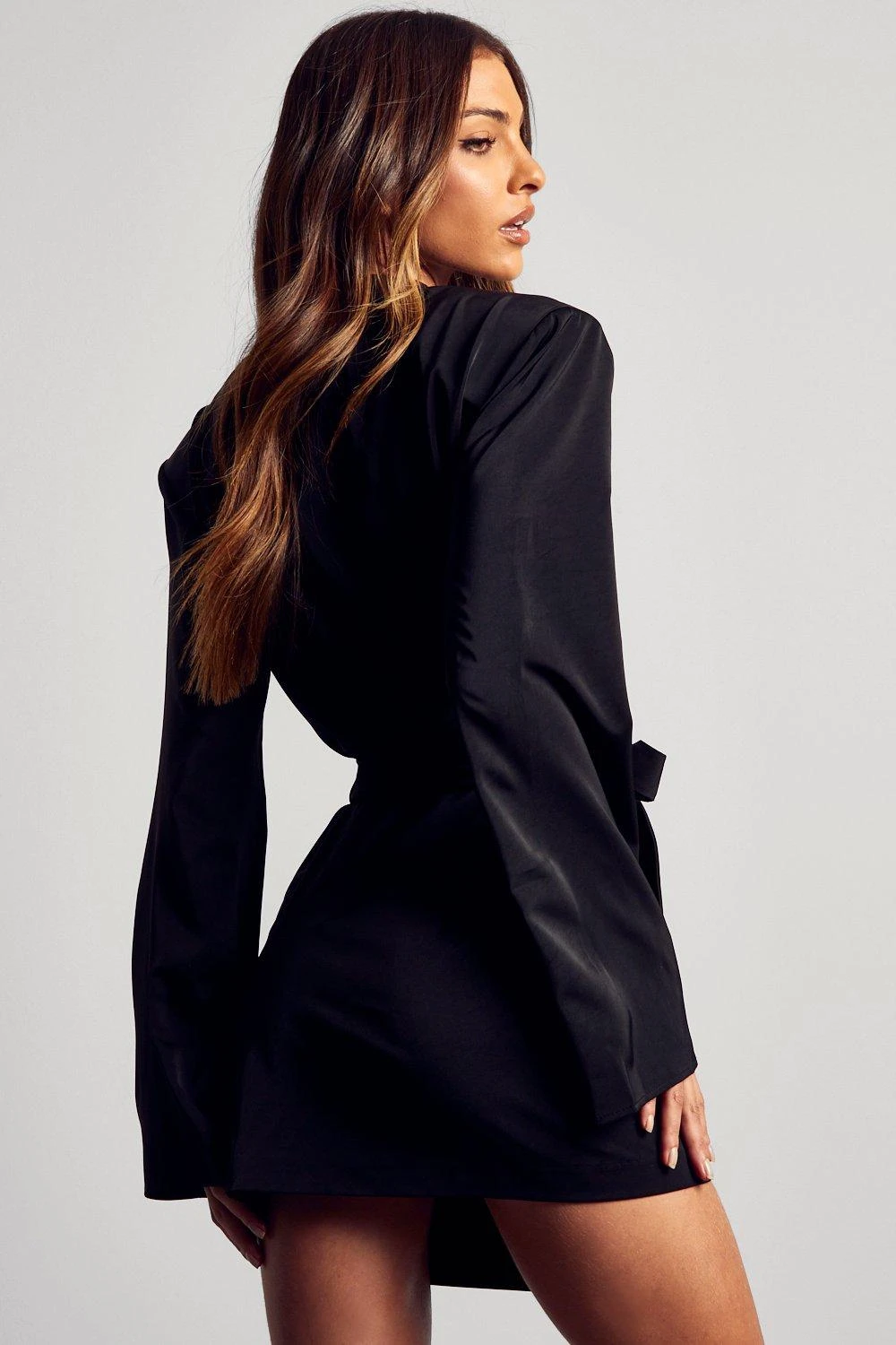 Satin Kimono Sleeve Wrap Dress 5 Satin Kimono Sleeve Wrap Dress - Image 3