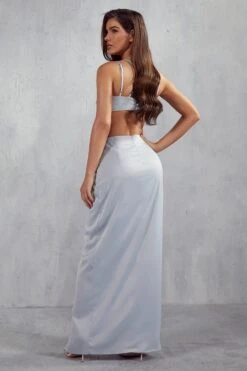 Marielle Premium Twist Front Strappy Maxi Dress -Dress Sales Store blue marielle premium twist front strappy maxi dress 2