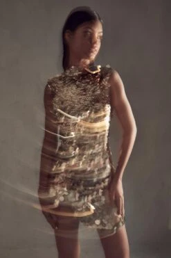 Premium Sequin Embellished Backless Mini Dress 11 Premium Sequin Embellished Backless Mini Dress -Dress Sales Store gold premium sequin embellished backless mini dress 2