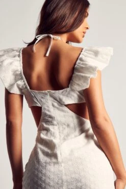 Broderie Anglaise Frill Shoulder Maxi Dress 13 Broderie Anglaise Frill Shoulder Maxi Dress -Dress Sales Store white broderie anglaise frill shoulder maxi dress 5