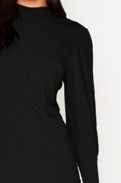 Puff Sleeve Swing Dress -Dress Sales Store wine puff sleeve swing dress 3